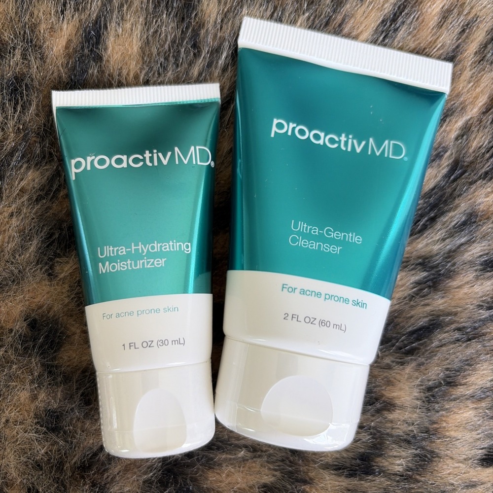 PROACTIV MD Ultra Gentle CLEANSER & MOISTURIZER Acne Treatment Cream Lotion Gel